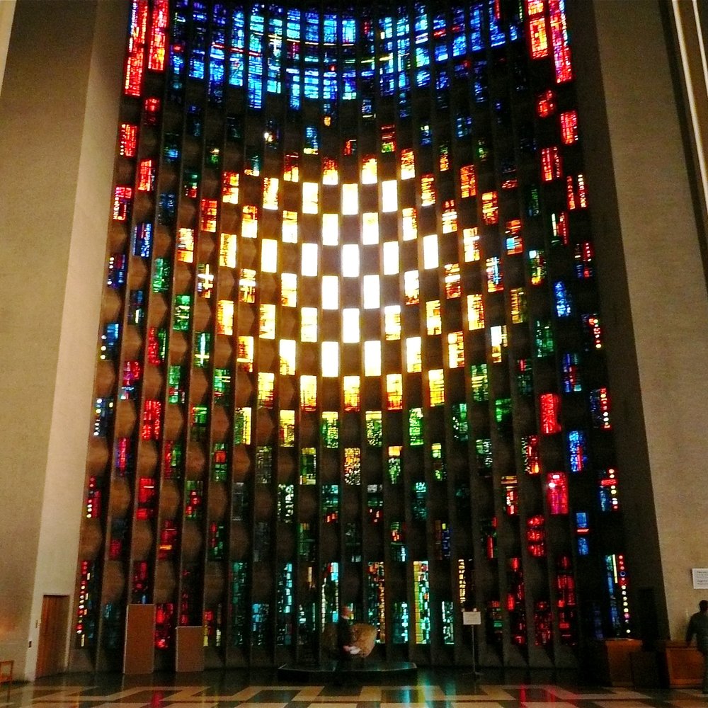 Coventry Cathedral - John Piper's beautiful baptistry window - Churches Near Me - Coventry, XWM Coventry Cathedral - John Piper's beautiful baptistry window - Churches Near Me - Coventry, XWM
