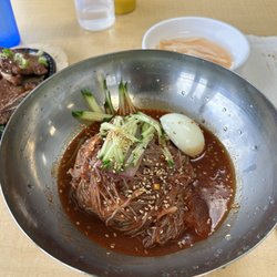 K Food Seoul - Naengmyeon (Korean buckwheat cold noodles)