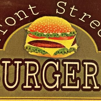 Front Street Burgers - a sign for a restaurant - Burgers Near Me - Caldwell, Texas Front Street Burgers - a sign for a restaurant - Burgers Near Me - Caldwell, Texas