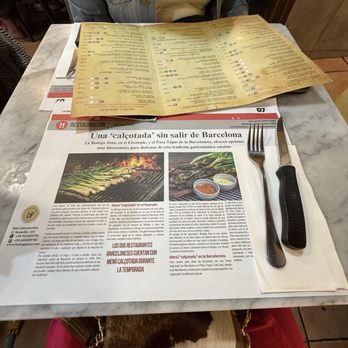 Restaurante Bodega Joan - Table - Tapas Bars Near Me - Barcelona, B Restaurante Bodega Joan - Table - Tapas Bars Near Me - Barcelona, B