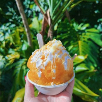 Waikomo Shave Ice - Mango & passion fruit - Shaved Ice Near Me - Kalaheo, Hawaii Waikomo Shave Ice - Mango & passion fruit - Shaved Ice Near Me - Kalaheo, Hawaii