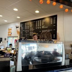 Angel's Island Coffee - Regular menu and front counter