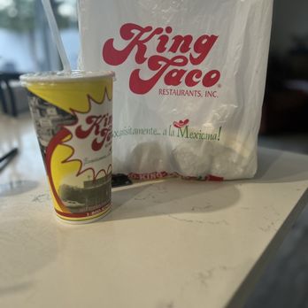 King Taco - My food for the day of and an extra burrito and lots of salsa. - Mexican Near Me - Glendale, California
