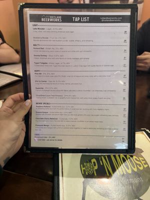 Menu photo 1 Hop'n Moose Rutland, VT