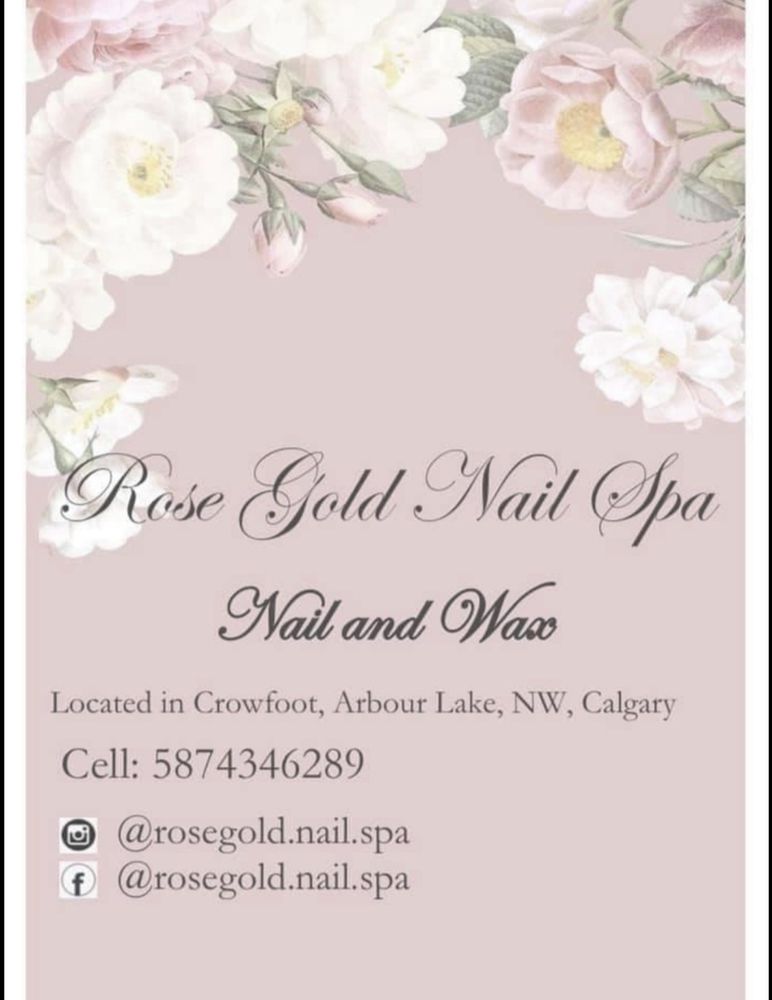 Rose Gold Nail Spa Logo