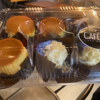 Cafe 86 - Ube flan cupcake, ube cheesecake in bottom - Desserts Near Me - Union City, California Cafe 86 - Ube flan cupcake, ube cheesecake in bottom - Desserts Near Me - Union City, California