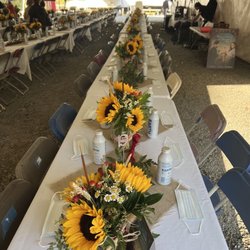 Walnut Grove Floral Boutique - Our event tent that sat over 200