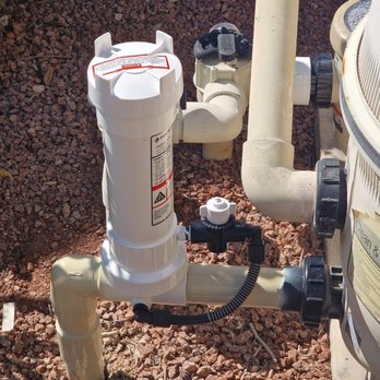 Excellent Pool Services - New chlorine feeder installed by Excellent Pool Service. - Pool & Hot Tub Service Near Me Excellent Pool Services - New chlorine feeder installed by Excellent Pool Service. - Pool & Hot Tub Service Near Me