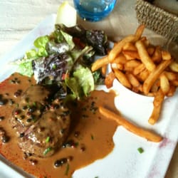 L'Ortolan - Piéce du boucher sauce au poivre.