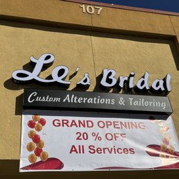 Exterior photo of Le’s Bridal Custom Alterations & Tailoring - Corona, California Exterior photo of Le’s Bridal Custom Alterations & Tailoring - Corona, California