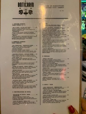 Menu photo 3 El Boticario Playa del Carmen, ROO