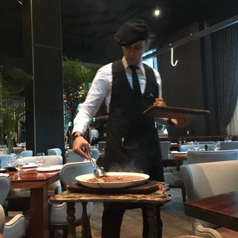 Nusr-Et Steakhouse - Server cooking our Nusr-Et Special for 2! - Steakhouses Near Me - Miami, Florida Nusr-Et Steakhouse - Server cooking our Nusr-Et Special for 2! - Steakhouses Near Me - Miami, Florida