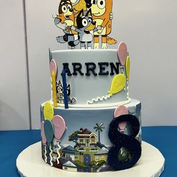Las Vegas Custom Cakes - Custom Bluey Cake. I forgot to take the photo before putting candles on. - Custom Cakes Near Me - Las Vegas, Nevada Las Vegas Custom Cakes - Custom Bluey Cake. I forgot to take the photo before putting candles on. - Custom Cakes Near Me - Las Vegas, Nevada