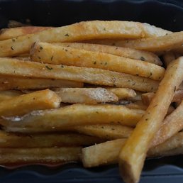 a tray of french fries a tray of french fries