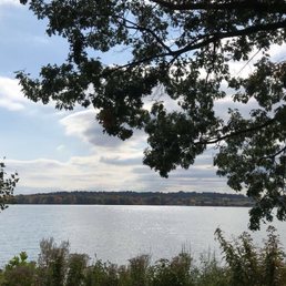 View from walking Lake Q