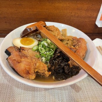 Tampopo Ramen - Shoyu Ramen with Chicken Karaage - Ramen Near Me - New York, New York Tampopo Ramen - Shoyu Ramen with Chicken Karaage - Ramen Near Me - New York, New York