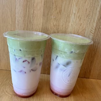Teas'n You - Strawberry Matcha Dalgona - Bubble Tea Near Me - Vienna, Virginia Teas'n You - Strawberry Matcha Dalgona - Bubble Tea Near Me - Vienna, Virginia