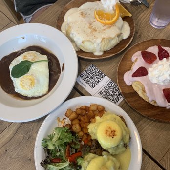 Aloha Kitchen - Wagyu Loco Moco, Kalua Pork Egg Benedict, Coconut Soufflé Pancake, Guava Soufflé Pancake (April special) - Breakfast & Brunch Near Me - Honolulu, Hawaii Aloha Kitchen - Wagyu Loco Moco, Kalua Pork Egg Benedict, Coconut Soufflé Pancake, Guava Soufflé Pancake (April special) - Breakfast & Brunch Near Me - Honolulu, Hawaii
