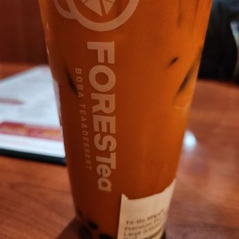 FORESTea - Thai iced tea with their signature boba. - Bubble Tea Near Me - Sumner, Washington
