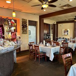 Enrigo Italian Bistro - Part of inside seating, Sept 2026.