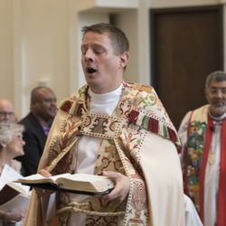 Holy Trinity Parish Episcopal Church - Father Greg in procession.