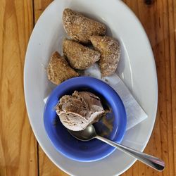 Fitzy's Old Fashioned Diner - Chocolate Dumplings with Chocolate Ice Cream