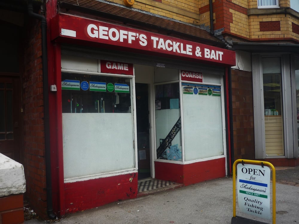 GEOFF’S TACKLE & BAIT Sporting Goods 163b Wellington Road, Rhyl