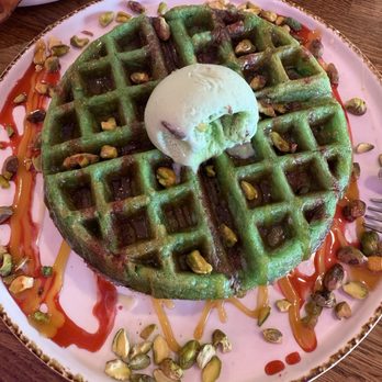 Madres Brunch - Pistachio waffles - Breakfast & Brunch Near Me - Placentia, California