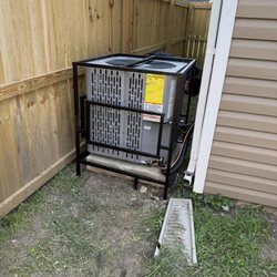 Air Systems Services - Has been replaced with a security cage to prevent theft in the future .