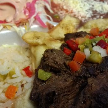 San Pedro's - Carne asada on fried plantains. Yum!! - Latin American Near Me - Dallas, Texas San Pedro's - Carne asada on fried plantains. Yum!! - Latin American Near Me - Dallas, Texas