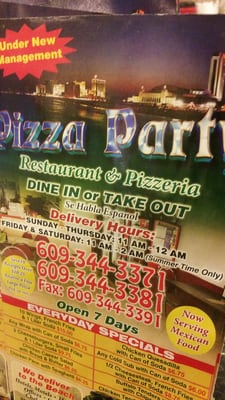Menu photo 5 Pizza Party II Pleasantville, NJ