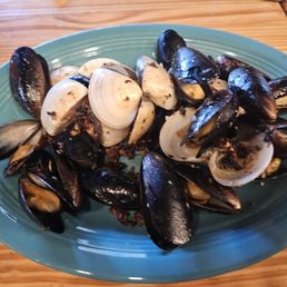 Mussels and clams