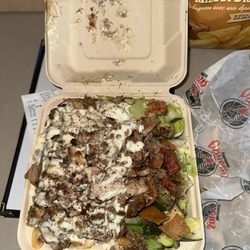 Osmow's Shawarma - 7/10/24 - Poulet SH OZBOX w. Fattoush Salad, Extra Poulet (5 oz.) & Stix