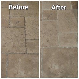 Here is a shot of our kitchen floors after a quick cleaning!  Awesome