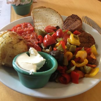 Organic Deli Cafe - Vegan Breakie (veggie sausage not available but falafels given instead) - Delis Near Me - Oxford, OXF Organic Deli Cafe - Vegan Breakie (veggie sausage not available but falafels given instead) - Delis Near Me - Oxford, OXF