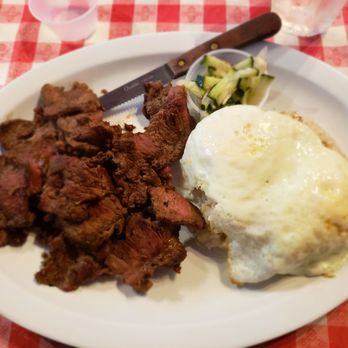 Tapsilog Bistro - Tapsilog- dry meat at found a hair on my eggs, I took it out before I decided to take a photo of it. - Filipino Near Me - Campbell, California