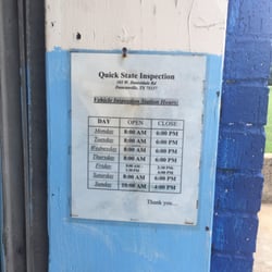 Quick State Inspection - Texas state auto inspections for $25