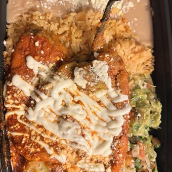 La Cocina - Double Chili Relleno with red sauce - Mexican Near Me - Ukiah, California