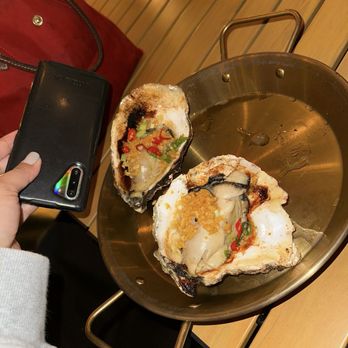 Camp Camp - Look how big their oyster is !!! I couldn't eat it tbh - Chinese Near Me - New York, New York