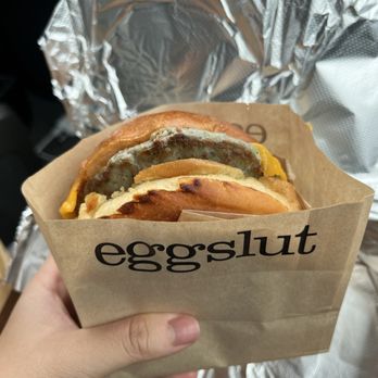 Eggslut - sausage egg & cheese - Breakfast & Brunch Near Me - Los Angeles, California Eggslut - sausage egg & cheese - Breakfast & Brunch Near Me - Los Angeles, California