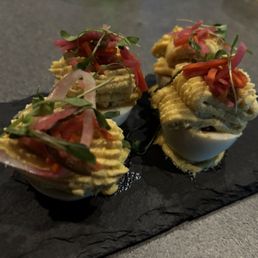 Bahn Mi Deviled Eggs