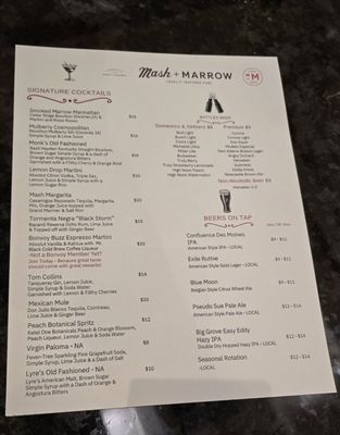 Menu photo 3 Mash + Marrow Des Moines, IA