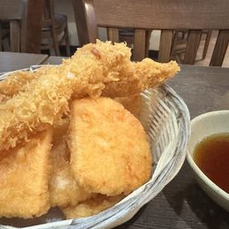 Tempura: shrimp & sweet potato Tempura: shrimp & sweet potato