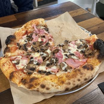 Pizzeria La Bufala - Prosciutto and fungi. - Pizza Near Me - Santa Cruz, California Pizzeria La Bufala - Prosciutto and fungi. - Pizza Near Me - Santa Cruz, California