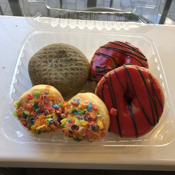 Cafe Dulce - Fourth pebbles donut holes, matcha donut, strawberry jam donut - Coffee & Tea Near Me - Los Angeles, California