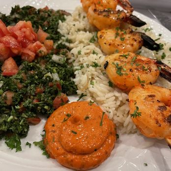 Moura Bistro - Shrimp skewer - Lebanese Near Me - Naples, Florida Moura Bistro - Shrimp skewer - Lebanese Near Me - Naples, Florida
