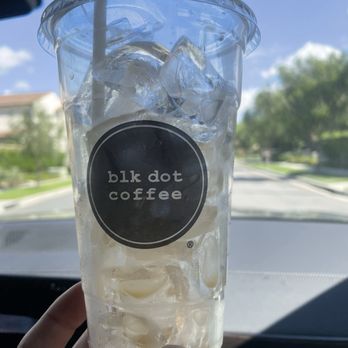 Blk Dot Coffee - Ridiculous amount of ice in coffee - Coffee & Tea Near Me - Irvine, California