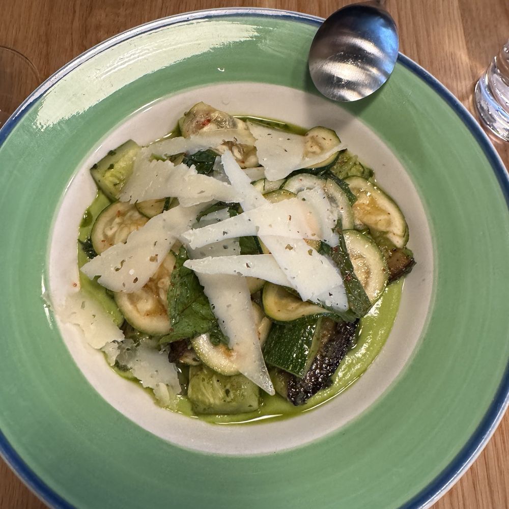 Summer squash with a gazpacho Summer squash with a gazpacho