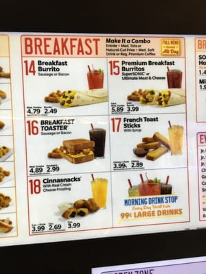 Menu photo 3 Sonic Drive-In Daingerfield, TX Menu photo 3 Sonic Drive-In Daingerfield, TX