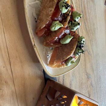 Monkeypod Kitchen - More Poke Tacos - New American Near Me - Lahaina, Hawaii